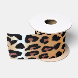 Chic Stylish Elegant Leopard Animal Print Satinband