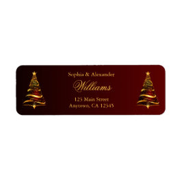 Chic Stylish Golden Christmas Tree