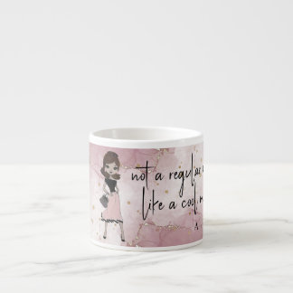 Chic Stylish Lady | Personalisierte Mama aus rosa  Espressotasse