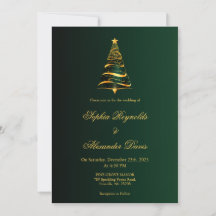 Chic Stylish Minimalistische Weihnachtsbaumhochzei