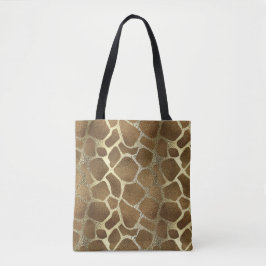 Chic Stylish Modern Gold Giraffe Print Tasche