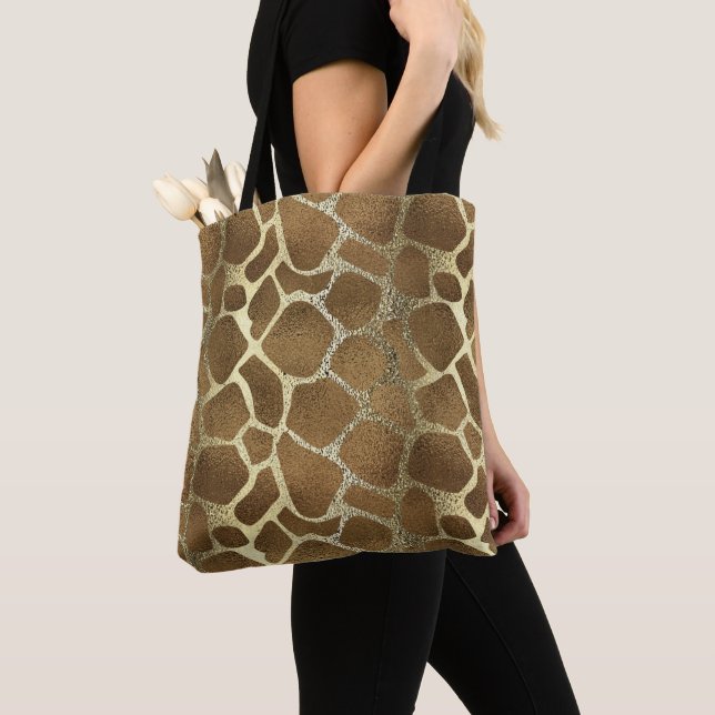 Chic Stylish Modern Gold Giraffe Print Tasche (Von Nahem)