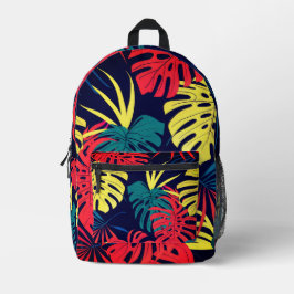Chic Stylish Modern Terracotta Botanische Blätter Bedruckter Rucksack