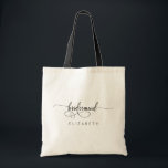 Chic Stylish Personalisiert Name Bridesmaid Tragetasche<br><div class="desc">Chic und elegantes Design bedruckt Moderne Personalisierte Name Bridesmaid Tote Bag,  die mit Ihrem Text angepasst werden können. Bitte klicken Sie auf den Button "Anpassen" und verwenden Sie unser Design-Tool,  um diese Vorlage zu ändern. Karo im Grafikdesign-Store für andere Produkte,  die diesem Design entsprechen!</div>