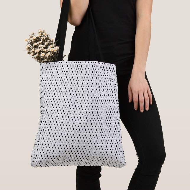 Chic Stylish Schwarz-weiß Geometric Pattern Simple Tasche (Von Nahem)
