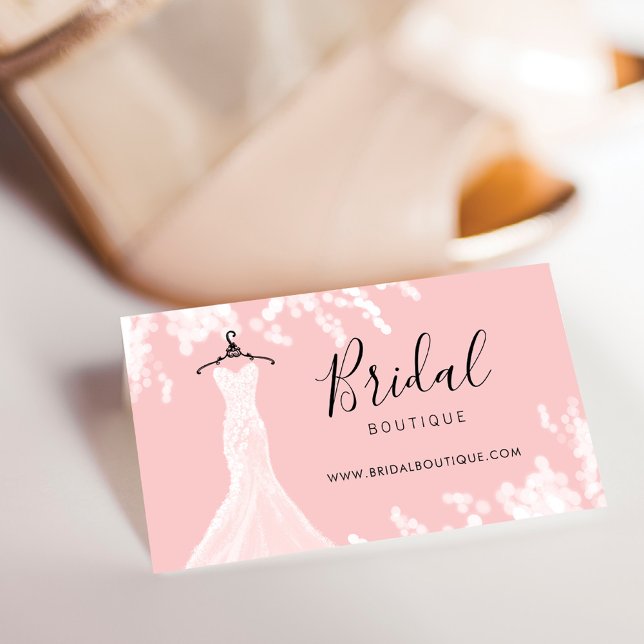 Chic & Stylish Wedding Dress Bridal Boutique Visitenkarte (Von Creator hochgeladen)