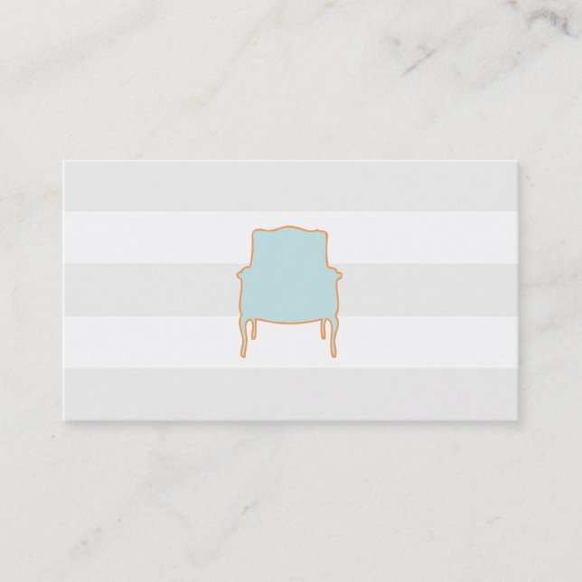 Chic subtle Stripes Carte de visite (Devant)