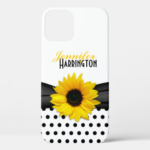 Chic Sunflower Polka Dot Case-Mate iPhone Hülle