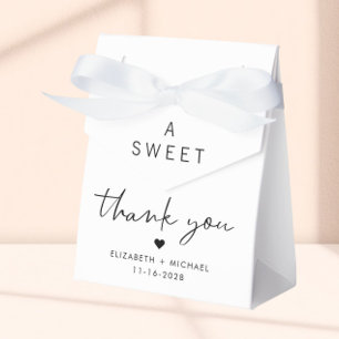 Chic Sweet Vielen Dank für Ihre Hochzeit Geschenkschachtel