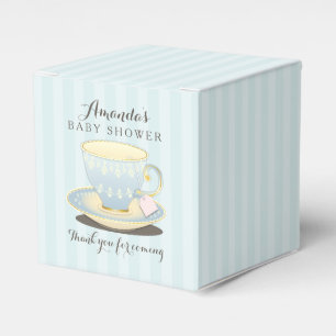 Chic Teacup in Blue Baby Duschkabine Gable Favor B Geschenkschachtel