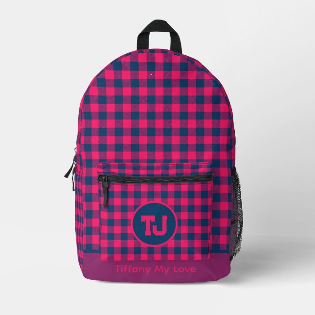 Chic Team Gym Retro-Rucksack Bedruckter Rucksack (Vorderseite)