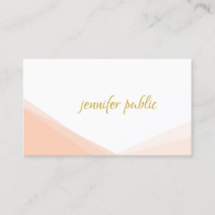 Chic Template Gold Handschrift Name Beruflich Visitenkarte