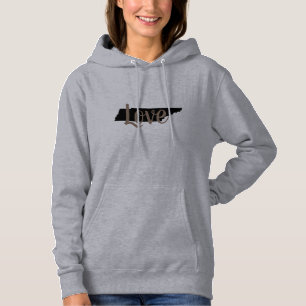 chic TENNESSEE LIEBE Skript auf grau Hoodie