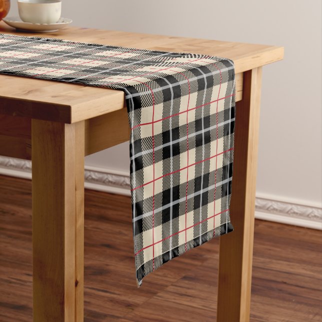 Chic-Thompson-Kameltartan-kariertes Muster Kurzer Tischläufer (Beispiel)