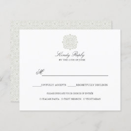 Chic Tiles elegante Menüoption WEDDING REPLY