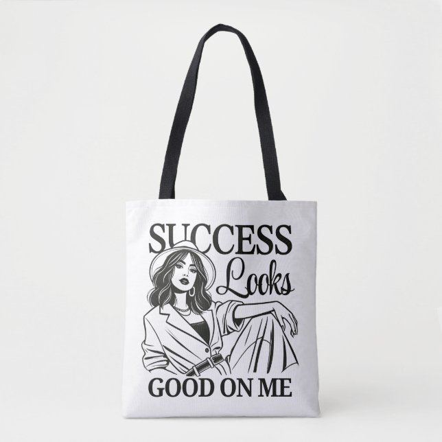 Chic Tote Bag - "Erfolg sieht gut aus" Tasche (Vorderseite)