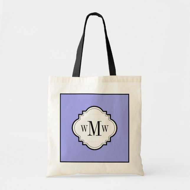 CHIC TOTE_PERIWINKLE/WHITE/BLACK TRAGETASCHE (Vorne)