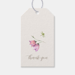 Chic Trendy Floral Bugs Woodland Vielen Dank Geschenkanhänger