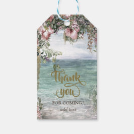 Chic Tropical Blume Ocean Vielen Dank Geschenkanhänger