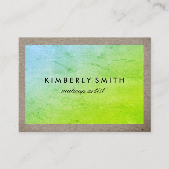 Chic Two Tone Textur Visitenkarte (Vorderseite)