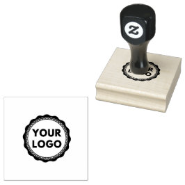 Chic Typografy Custom Business Logo Gummistempel