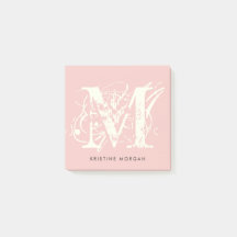 Chic typography monogram name