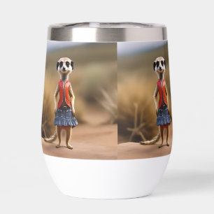 Chic und Stylish: Meerkat Girl in Skirt und Jacket