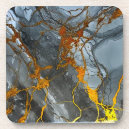 Chic und Trendy Grau und Gold Getränkeuntersetzer