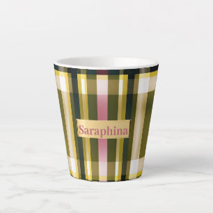 Chic und Trendy Green und Pink Milchtasse