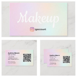 Chic und Unique Makeup Artist Visitenkarte