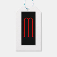 Chic Unique Monogram Schwarz-weiß Schlicht einfach