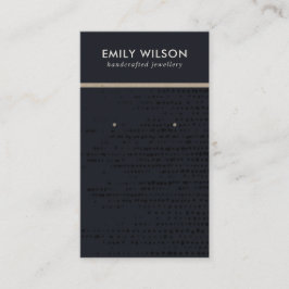 CHIC URBAN BLACK KRAFT STUD EARRING DISPLAY CARD VISITENKARTE
