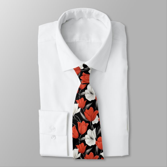 Chic Valentine Gifts For Men Tulip Krawatte (Gebunden)