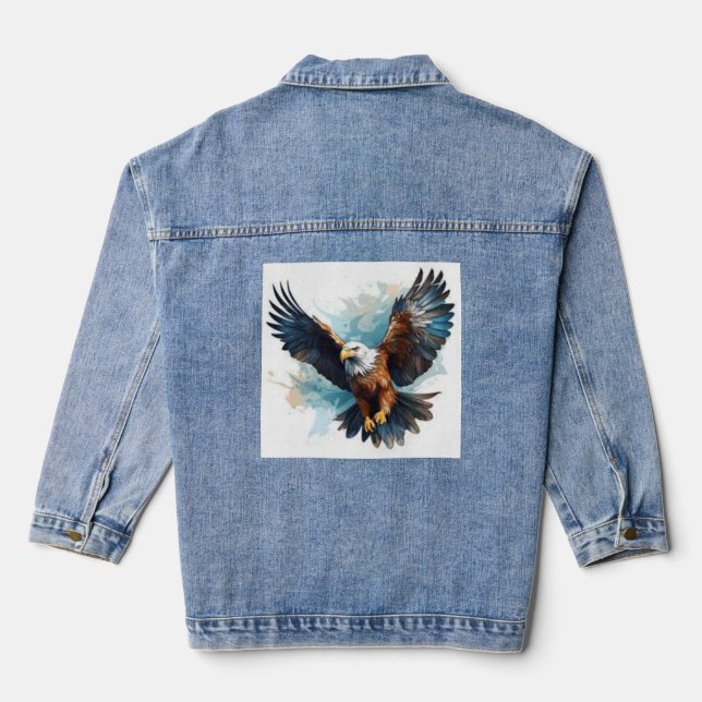 "Chic & Versatile: Women's Denim Jacket Collection Jeansjacke (Rückseite)