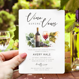 Chic Vino Before Vows Weinkultur und Erde Weinrout Einladung