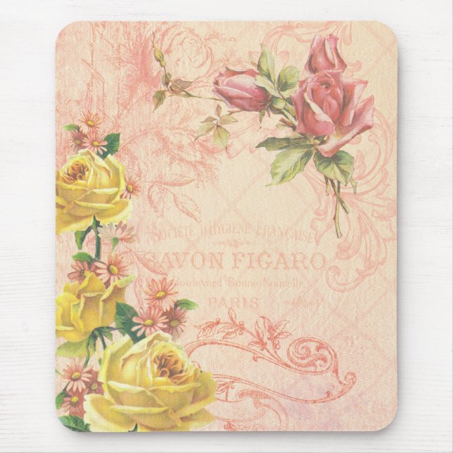 Chic Vintag Floral Mousepad (Vorne)