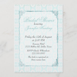 Chic Vintag Shabby Lace Custom Brautparty Einladung