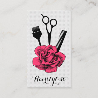 Chic Vintages Hairstylisthaar-Stylist-Rosa-Mod Visitenkarte