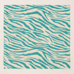 Chic Viridian Green Ivory Zebra Pattern Schal<br><div class="desc">Chic Chiffonschal mit einem stilvollen viridianischem,  grünen Zebramuster auf Elfenbeinhintergrund. Elegantes und modernes Design. Exklusiv für Sie entworfen von Happy Dolphin Studio. Wenn Sie Hilfe oder passende Produkte benötigen,  kontaktieren Sie uns bitte unter happydolphinstudio@outlook.com.</div>