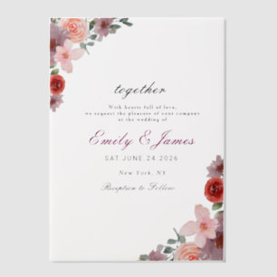 CHIC Watercolor Blumenhochzeit