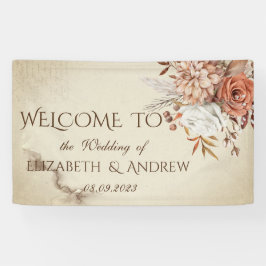 Chic Watercolor Herbst-Blume Banner