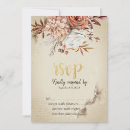 Chic Watercolor Herbst Blume UAWG Einladung