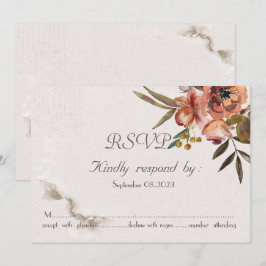 Chic Watercolor Herbst Blume UAWG Einladung