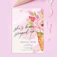 Chic Watercolor Ice Creme Brautparty