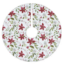 Chic Watercolor Poinsettia Blumenmuster