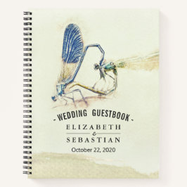 Chic Wedding Guestbook Dragonfly Paating Liebe Her Notizbuch