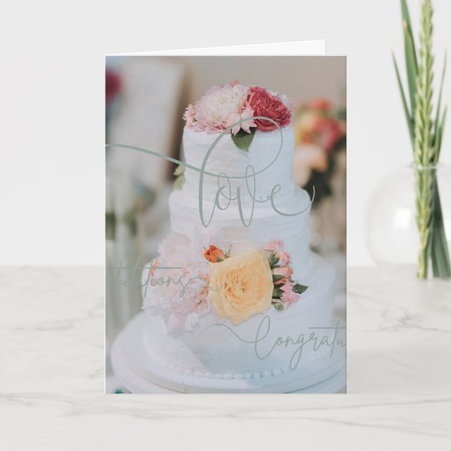 Chic Wedding Lifestyle Faltenkarte Karte (Vorderseite)