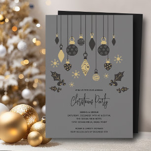Chic Weihnachtsschmuck Einladung