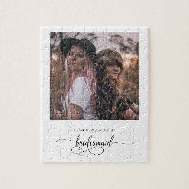 Chic werden Sie mein Foto für den Bridesmaid-Vorsc (Vertikal)