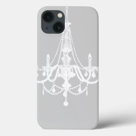 Chic White and Gray Chandelier Case-Mate iPhone Hülle